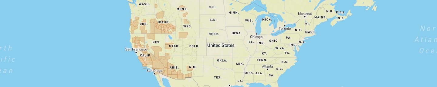 Map of beekeeping leases in the USA from The Apiaries