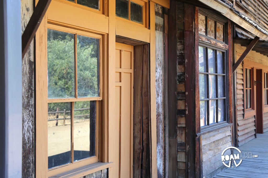While the ranch may be a glorified film set, these structures are not only facades. Inside are full sized rooms which set dressers come in to arrange according to the needs of their film.