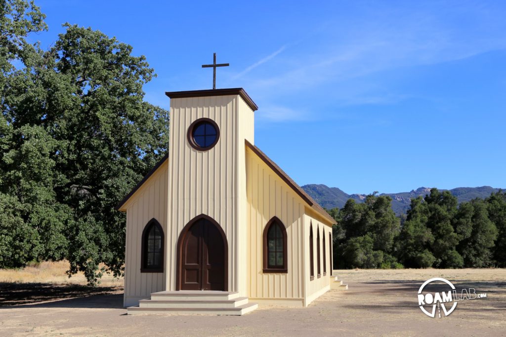 This church is a newer addition to the ranch. Last time we visited, this area was pretty much empty. Now there is a sizable structure for a celebrity congregation in period costume.