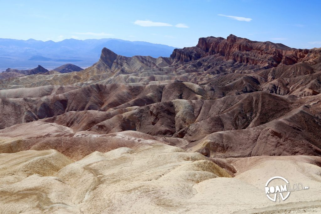 View of waves of rock from Zabriskie Point.