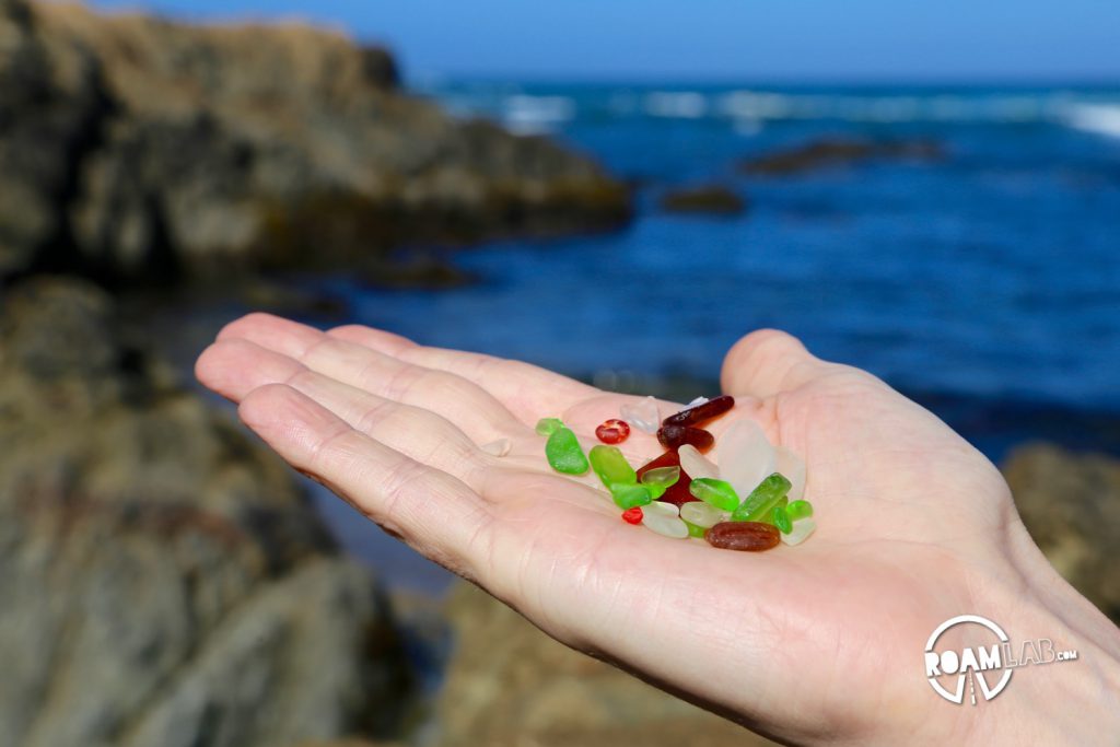 People from around the world come to Glass Beach to pillage the brilliant collection of sea glass.