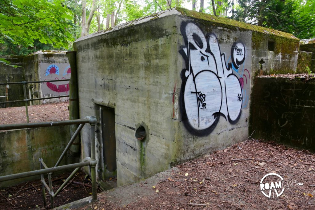 The isolated gun battery proves a prime destination for the local aspiring graffiti artists.