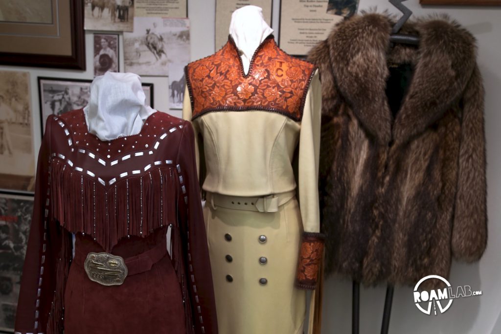 Calf skin dress and other memorabilia from the Tri State Museum