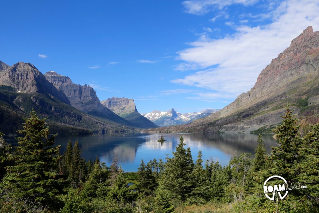 Goose Island cradled in the heart of Glacier National Park.