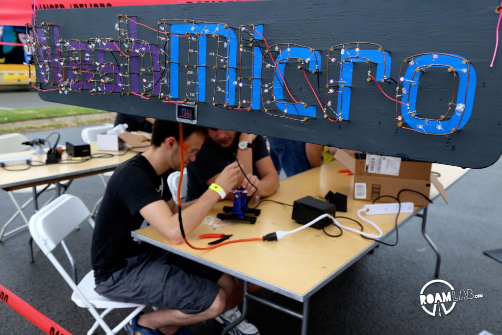 Attendees to Nashville's Mini Makers Faire can get hands on experience soldering at the Nash Micro tent.