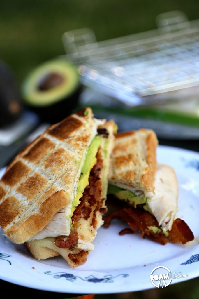Enjoy a crispy explosion of flavor at your next camping trip with the Camper’s Club Sandwich.