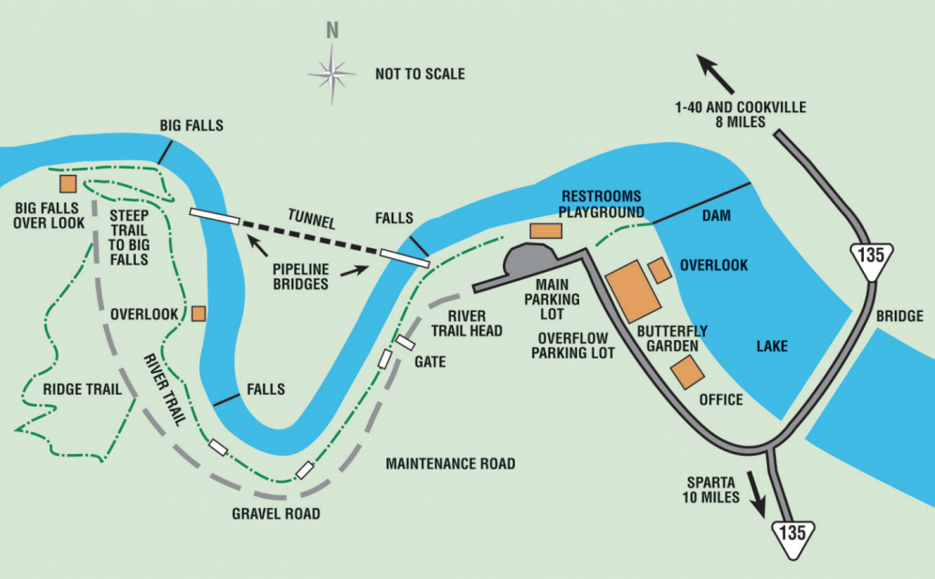 Burgess Falls Trail Map