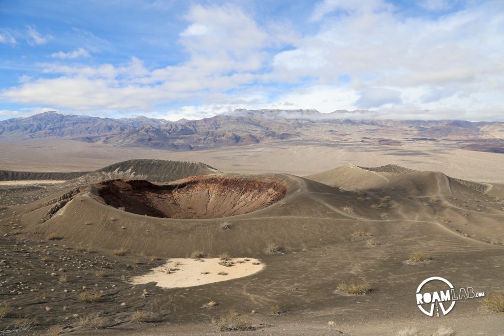 The road to the Racetrack Playa in Death Valley National Park is one long, brutal washboard past volcanic craters, Joshua Trees, and teakettles to a dry lakebed punctuated by a grandstand rock formation and sailing stones.