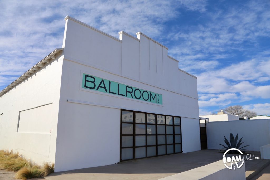 Ballroom Marfa is a contemporary art space in the heart of Marfa, Texas. Like all good things Marfa, it is a converted building. Before hosting films, music, and performing arts events and a gallery, the structure was a dance hall dating back to 1927.