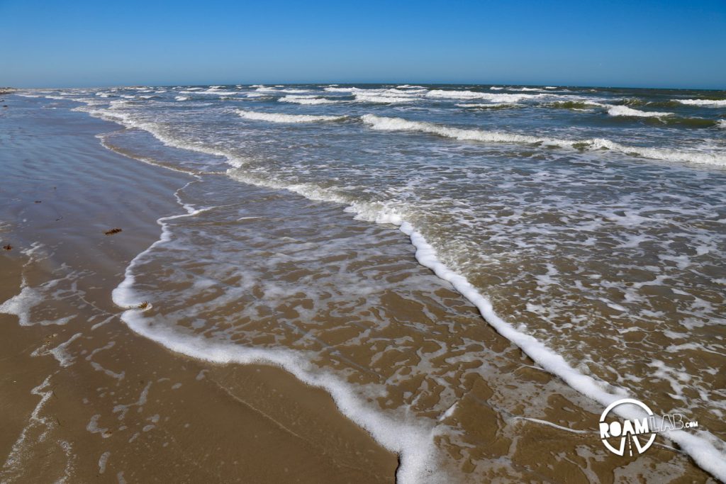 We bid farewell to Padre Island at the Mustang Island State Park Beach and Port Arkansas, Texas.