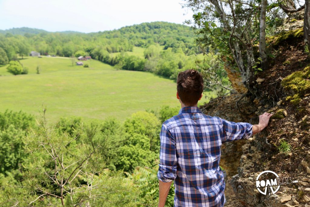 Harpeth River State Park is composed of an archipelago of public islands in a sea of private land. Hiking to the top of the Harpeth River Narrows reveals miles of emerald green farm land as far as the eye can see.