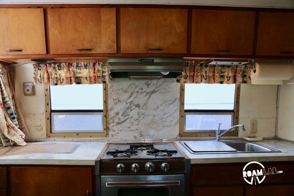 Interior view facing the kitchen.