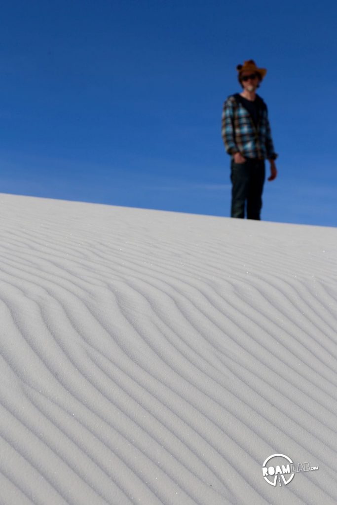 Rivers of sand in the White Sands National Monument