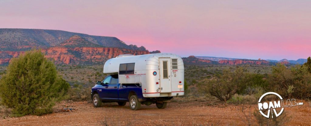 Like any tourist destination, finding a place to stay is a challenge. Most campgrounds are booked out in advance. But, if you have 4-wheel drive and a willingness to rough it without facilities, there are undeveloped campsites with amazing vistas along Forest Road 525C.