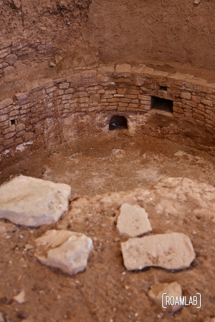 View inside an early structure built before the cliff dwellings.