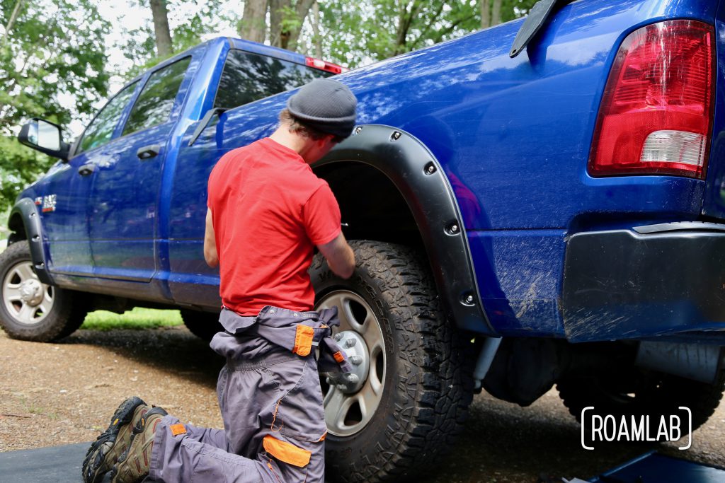 Upgrading our overland rig with "do it yourself" installation of Bushwacker Fender Flares on a 2015 Ram 3500.