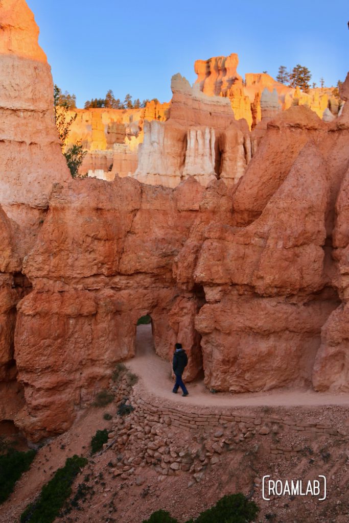 A sunrise hike of Bryce Canyon National Park from Sunrise Point to Sunset Point along the Queens Garden and Navajo Loop trails.