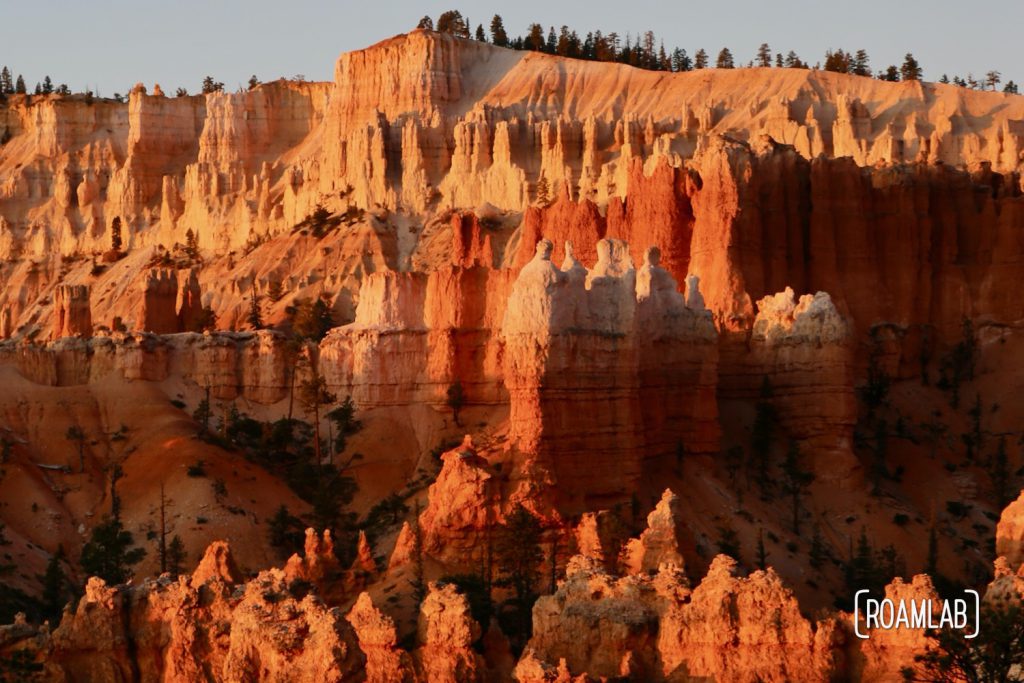 A sunrise hike of Bryce Canyon National Park from Sunrise Point to Sunset Point along the Queens Garden and Navajo Loop trails.