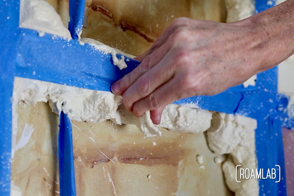 Keep the cold out and cut back on condensation with a DIY demonstration: applying closed cell spray foam in an aluminum 1970 Avion C11 truck camper.