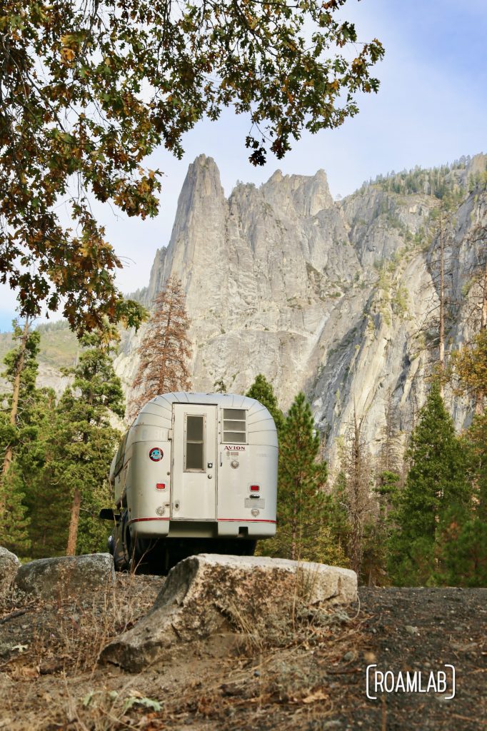 Braving traffic to see Half Dome and El Capitan in Yosemite National Park.