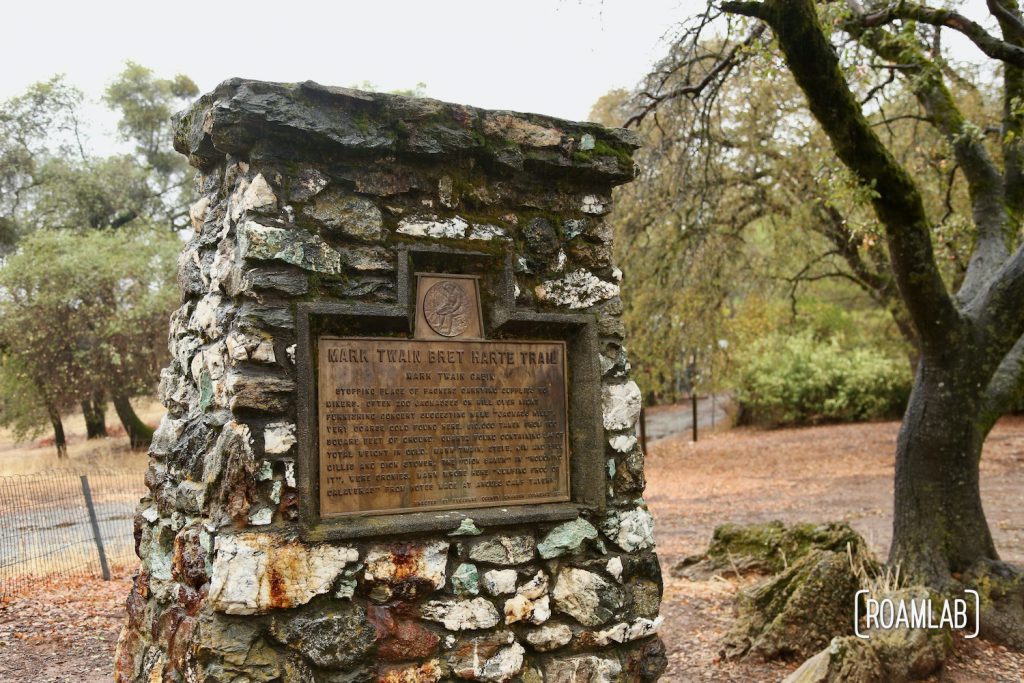 The Mark Twain Cabin on Jackass Hill, Tuttletown, California was home to Samuel Clemens while writing "The Celebrated Jumping Frog of Calaveras County"
