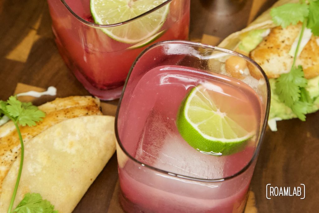 Grab your favorite bottle of tequila, orange liqure, and lime! It's time for our favorite Pomegranate Margarita recipe.
