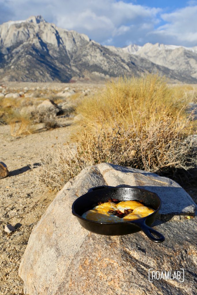 Bacon and eggs hash breakfast ready to eat