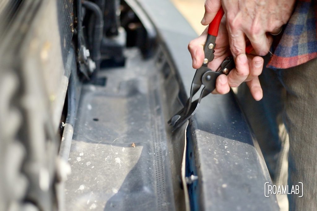 We expand our automotive mechanic skills with our latest DIY project: removing the front bumper of our 2015 Ram 3500 Tradesman truck