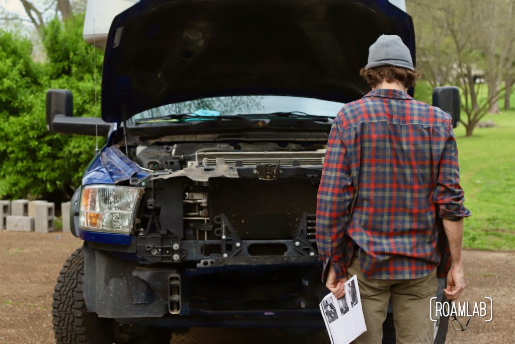 We expand our automotive mechanic skills with our latest DIY project: removing the front bumper of our 2015 Ram 3500 Tradesman truck