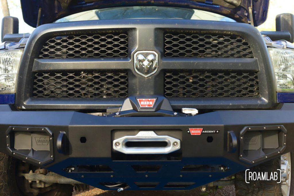 We complete our latest 2015 Ram 3500 mod by installing a Warn Zeon 12-S Winch on our new Ascent Front Bumper.  Our latest adventure as auto mechanics.