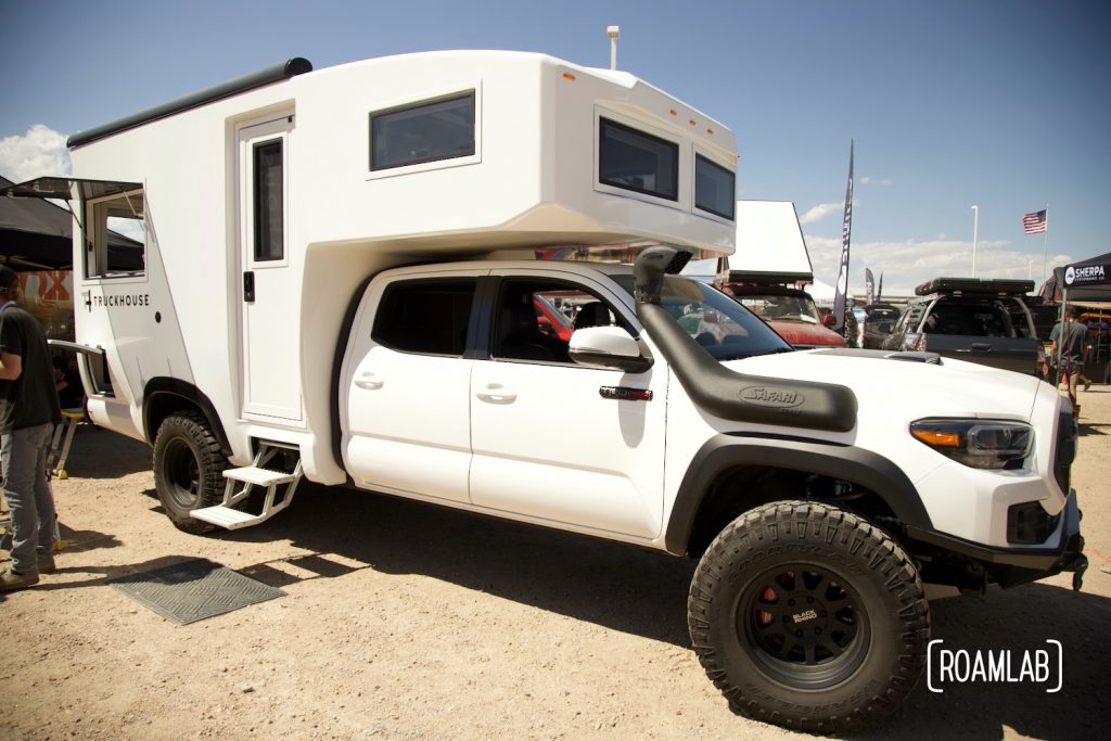 White TruckHouse BCT on display at Overland Expo Mountain West.