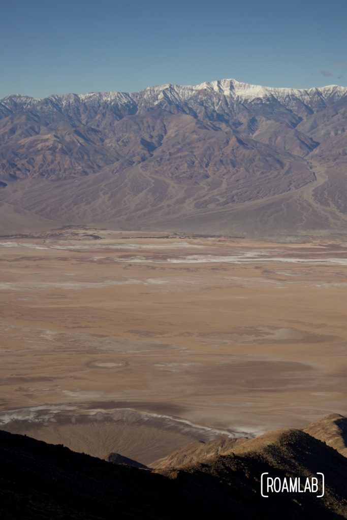 View of the Panamint Range across from Dante's Ridge with Death Valley spread out below.