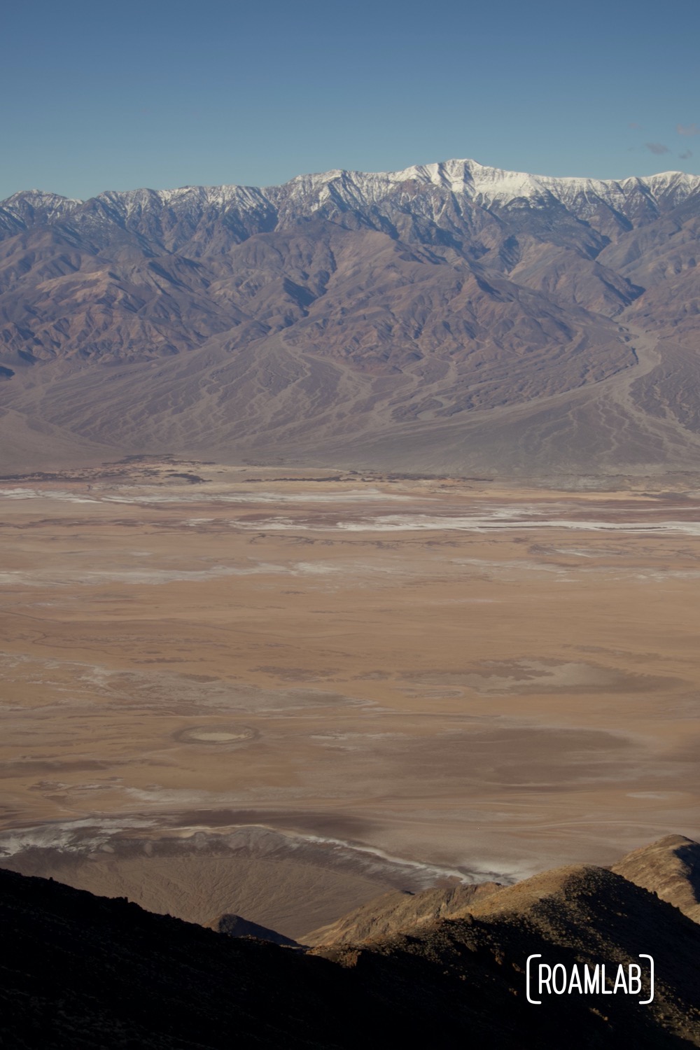 View of the Panamint Range across from Dante's View with Death Valley spread out below.
