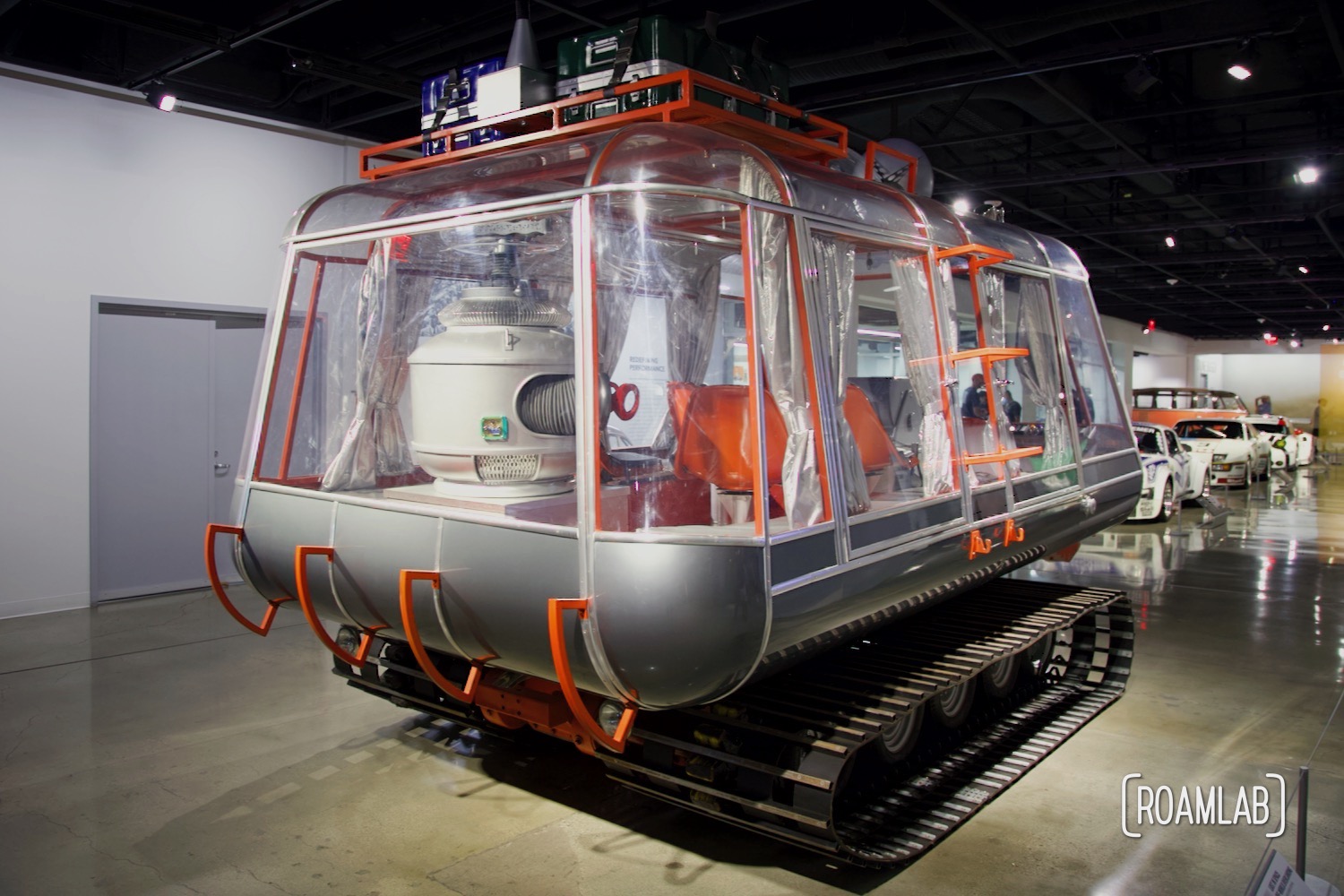 Space Chariot from the 1965 Lost in Space television show on display at the Petersen Automotive Museum.