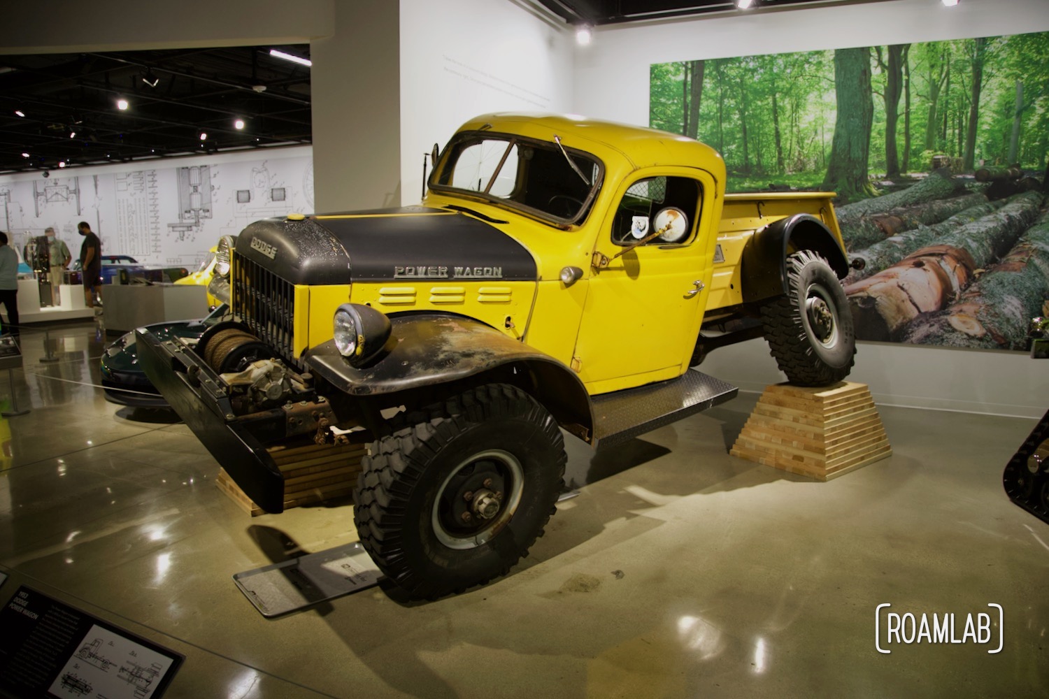 1953 Dodge Power Wagon on display at the Petersen Automotive Museum