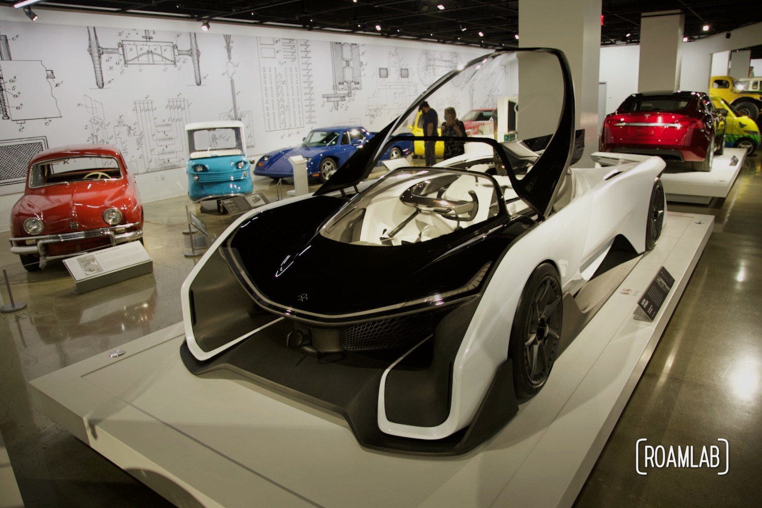 2016 Faraday Future FFZERO on display at the Petersen Automotive Museum